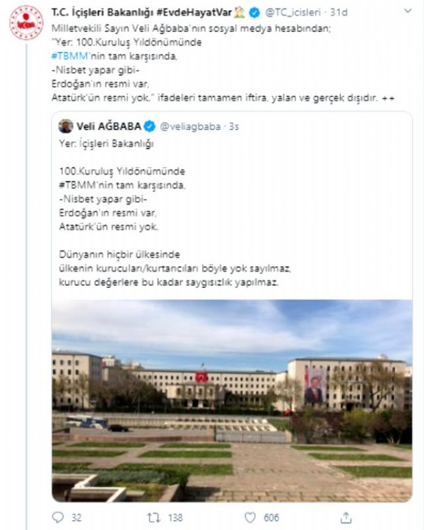 İçişleri Bakanlığından CHP'li vekile yalanlama!