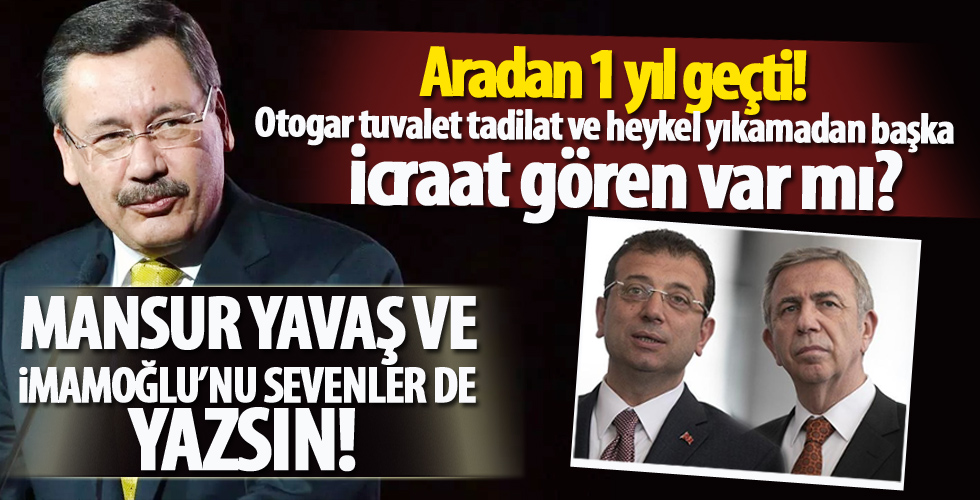 Melih Gökçek sordu cevap istedi...