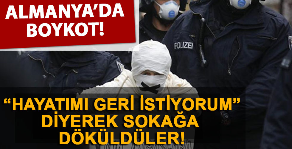 'Hayatımı geri istiyorum' diyen Almanlar sokağa çıktı