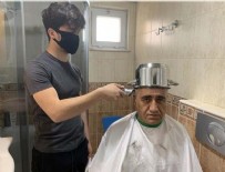 SAÇ KESİMİ - Aydın Aydın, 'Anadolu tas tıraşı' önerdi, şarkı söyleyerek saçını kestirdi