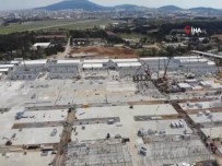 Salgın Hastanesinin Yapım Çalışmaları Havadan Görüntülendi