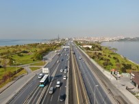 Sokağa Çıkma Kısıtlaması Sonrası E-5'Teki Hareketlilik Havadan Görüntülendi