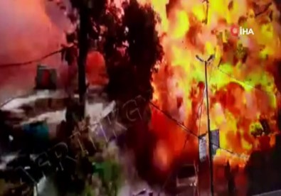 Afrin'de patlama anı