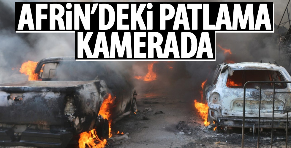 Afrin'de patlama anı