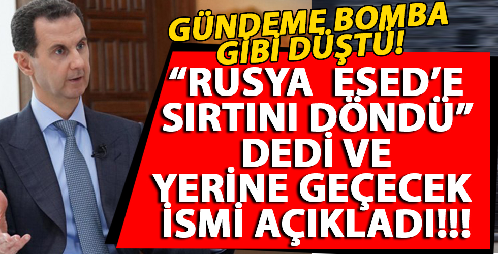 Gündeme bomba gibi düşen iddia! Esed'in yerine geçecek ismi açıkladı