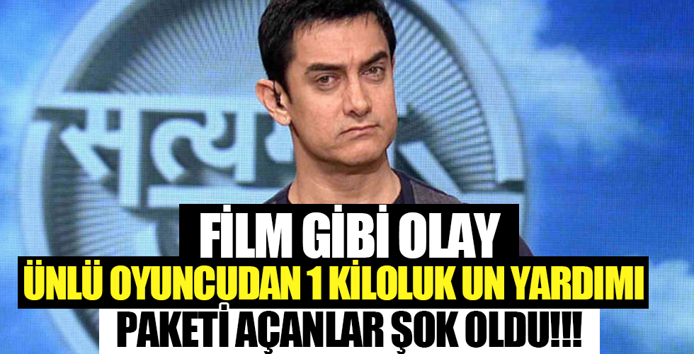 Ünlü Hint aktör Aamir Khan'dan şaşırtan yardım paketi!