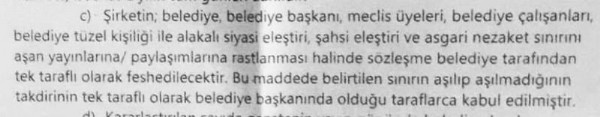 CHP'li başkandan basın mensuplarına skandal sözleşme!