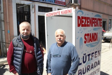 Kastamonu'da Buzdolabı Tamircisi, Sensörlü Dezenfekte Kabini Üretti
