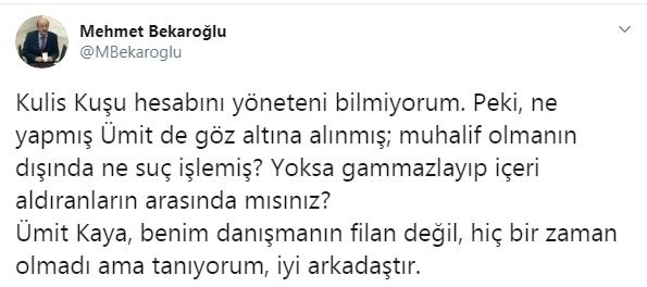 O hesabın sahibi bakın kim çıktı!