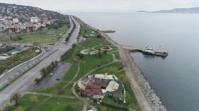 Boş Kalan Anadolu Yakası Sahil Şeridi Havadan Görüntülendi