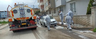 Gürsu'da Caddeler Dezenfekte Ediliyor