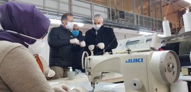 Kocaeli'de Belediye Üretimhaneleri Günlük 17 Bin Maske Üretiyor
