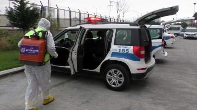 Nazilli İlçe Emniyet Müdürlüğü Binası Dezenfekte Edildi