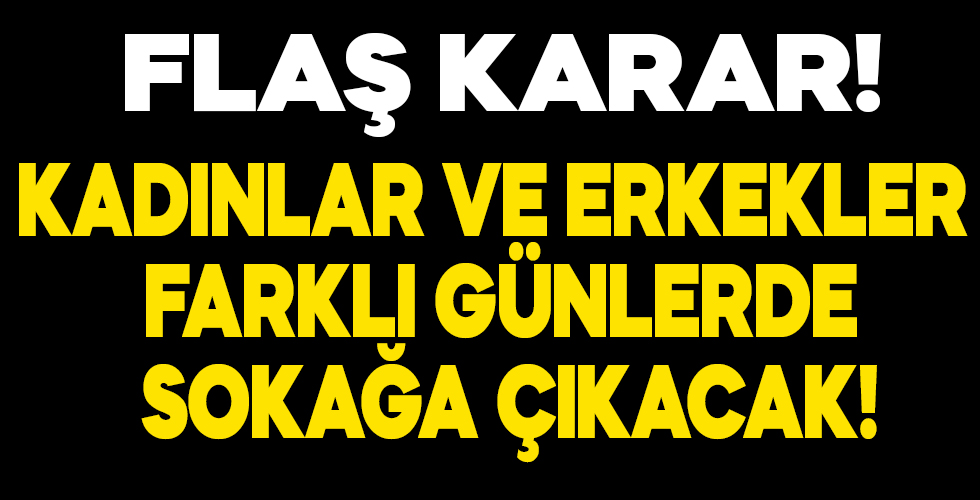 O ülkede kadınlar ve erkekler farklı günlerde sokağa çıkacak