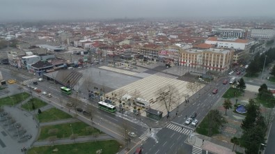 Sakarya'da Boş Kalan Cadde Ve Sokaklar Havadan Görüntülendi