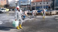 BÜYÜKŞEHİR BELEDİYESİ - Tavas'da Cadde Ve Sokaklar Köpüklü Su İle Yıkandı