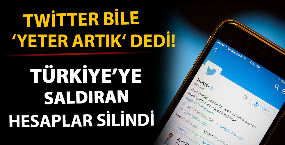 Twitter Türkiye'yi hedef gösteren hesapları sildi
