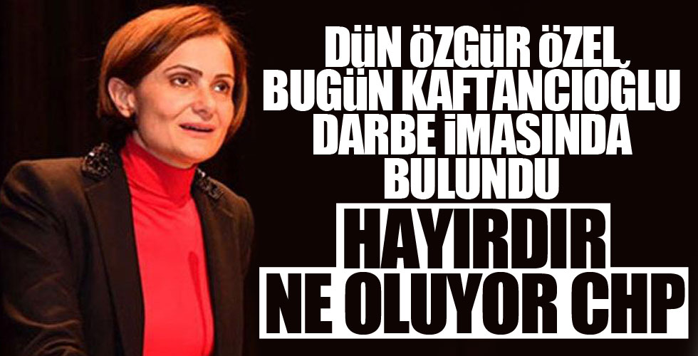 Canan Kaftancıoğlu'ndan darbe iması!