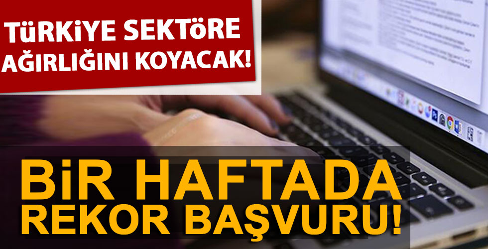 Dev projeye rekor başvuru!