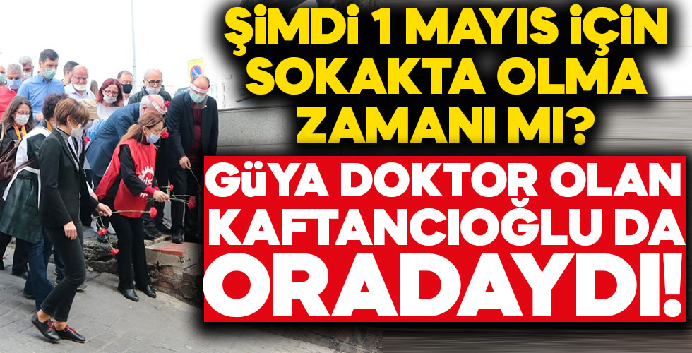 Taksim'de koronaya rağmen 1 Mayıs anması