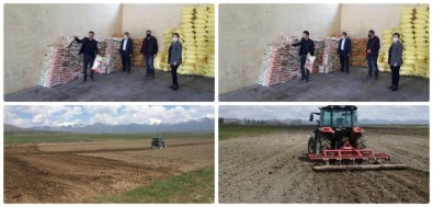 Van'da Çiftçilere Yonca Tohumu Dağıtıldı