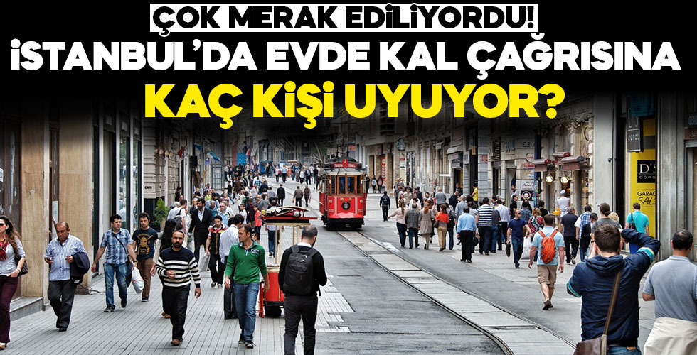 İşte İstanbul'da eve kapananların oranı!