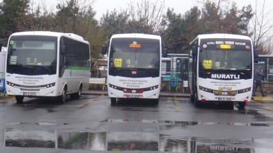 Tekirdağ'da Toplu Taşıma Durduruldu