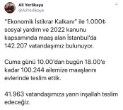 İSTANBUL VALİSİ - Vali Yerlikaya'dan Bin TL Sosyal Yardımın Evde Teslim Edilmesiyle İlgili Paylaşım