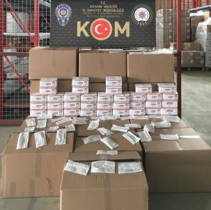 Adana'da Kaçak Maske Operasyonu