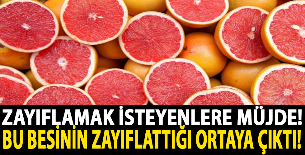 Zayıflatan tek besin olduğu ortaya çıktı