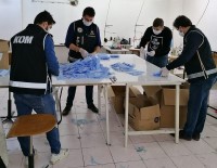 İL EMNİYET MÜDÜRLÜĞÜ - Konfeksiyon Atölyesine Kaçak Maske Operasyonu