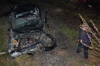 AKSAKAL - Tekirdağ'da Feci Kaza Açıklaması Otomobil Hurdaya Döndü