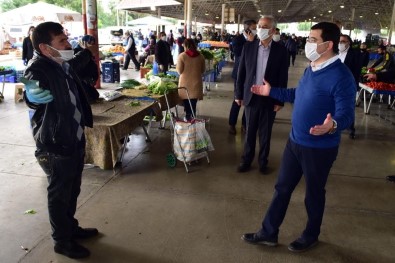 Başkan Tütüncü'den Pazarlarda Virüs Tedbirleri Denetimi