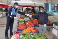 ZABıTA - Bayburt Halk Pazarında Maske Dağıtıldı