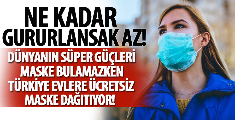 Türkiye evlere ücretsiz maske dağıtmaya başladı