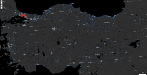Haritadaki renkler ne anlama geliyor?