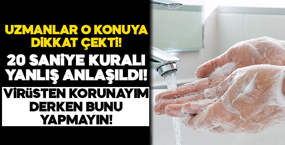 '20 saniye kuralı yanlış anlaşıldı!'