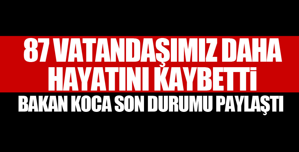 87 kişi virüsten hayatını kaybetti!