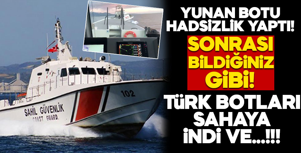 TSK Yunan botlarına haddini bildirdi!