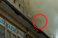 Yangında Mahsur Kalan Hamile Kadın Pencereden Böyle Atladı