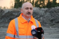 Bakan Karaismailoğlu, Kuzey Marmara Otoyolu'nun Son Kesiminde İncelemelerde Bulundu