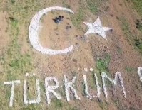 TUNCAY SONEL - Terörden temizlenen dağlara Mehmetçik'ten devasa 'Ay Yıldız'