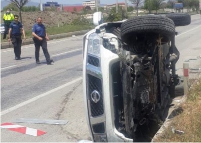 Afyonkarahisar İl Genel Meclisi Üyesi Ve İl Özel İdaresi Yol Müdürü Trafik Kazası Yaptı