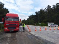 Balıkesir'de Yük Taşıyan Araçlara Denetim