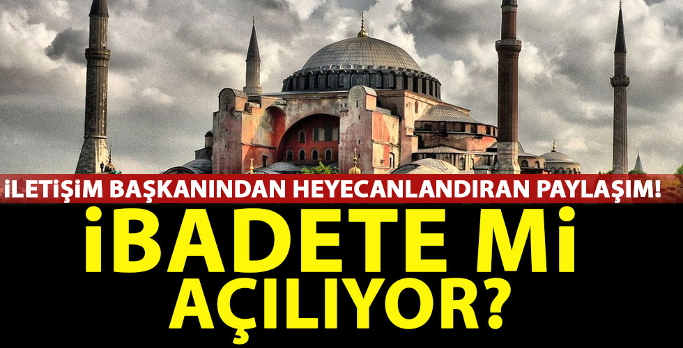 Fahrettin Altun'un Ayasofya paylaşımı heyecanlandırdı!