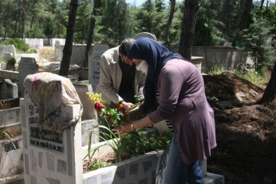 Yaşlısı Genci Gülünü Alarak Mezarlığa Annesine Koştu