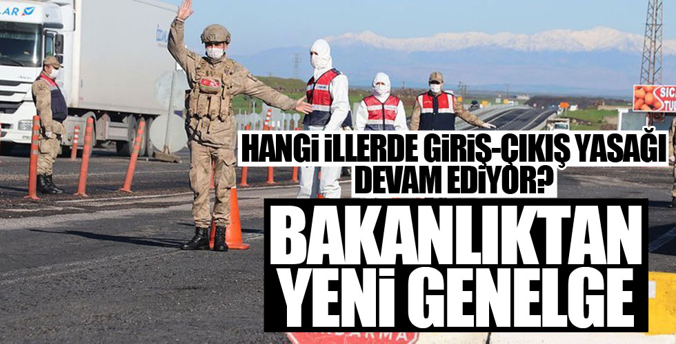 İçişleri Bakanlığı'ndan yeni genelge!