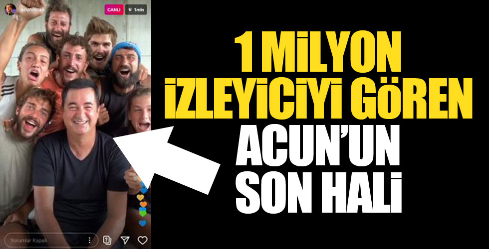 1 milyon kişiyle canlı yayın!