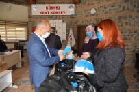 Körfez'de Gönüllü Eller 50 Bin Maske Üretti