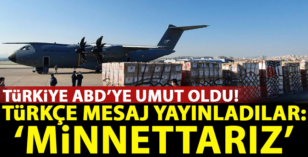 ABD'den Türkçe teşekkür mesajı!